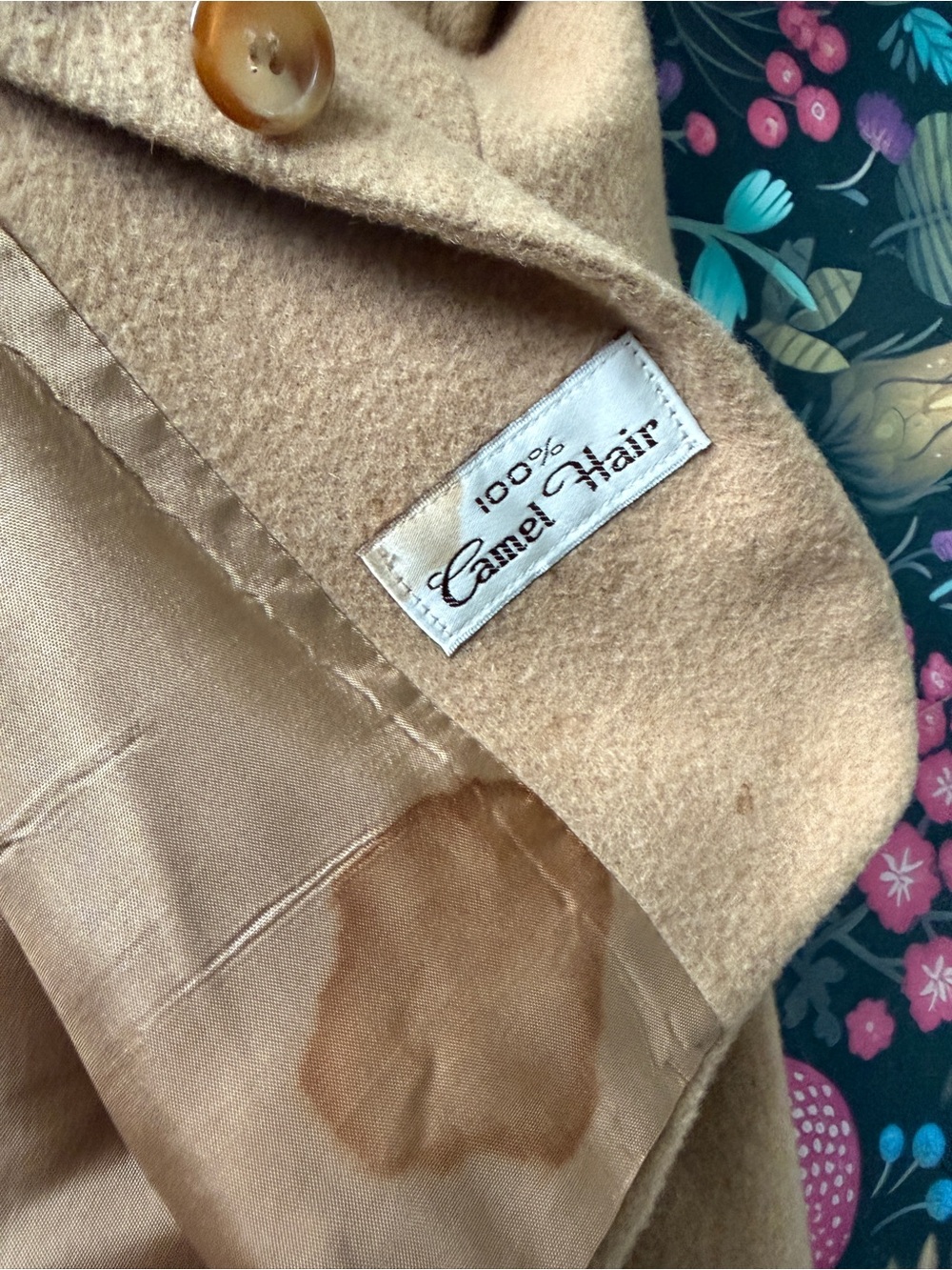 Tailleuer by Barrie Pace womens  100% Camel Hair Skirt Suit Beige Sz 4/6 Lined - Picture 7 of 16